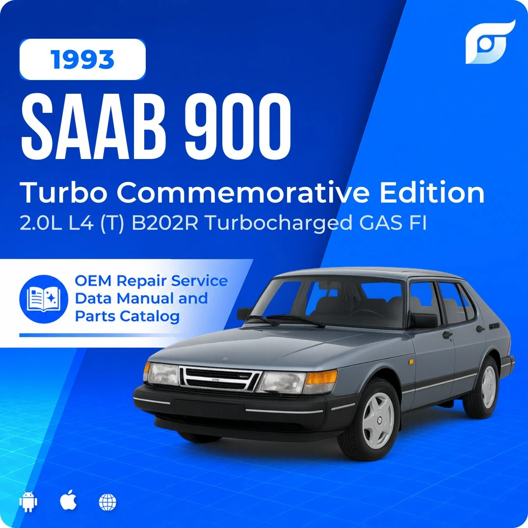 1993 Saab 900 Turbo Commemorative Edition - OEM Repair Service Manual