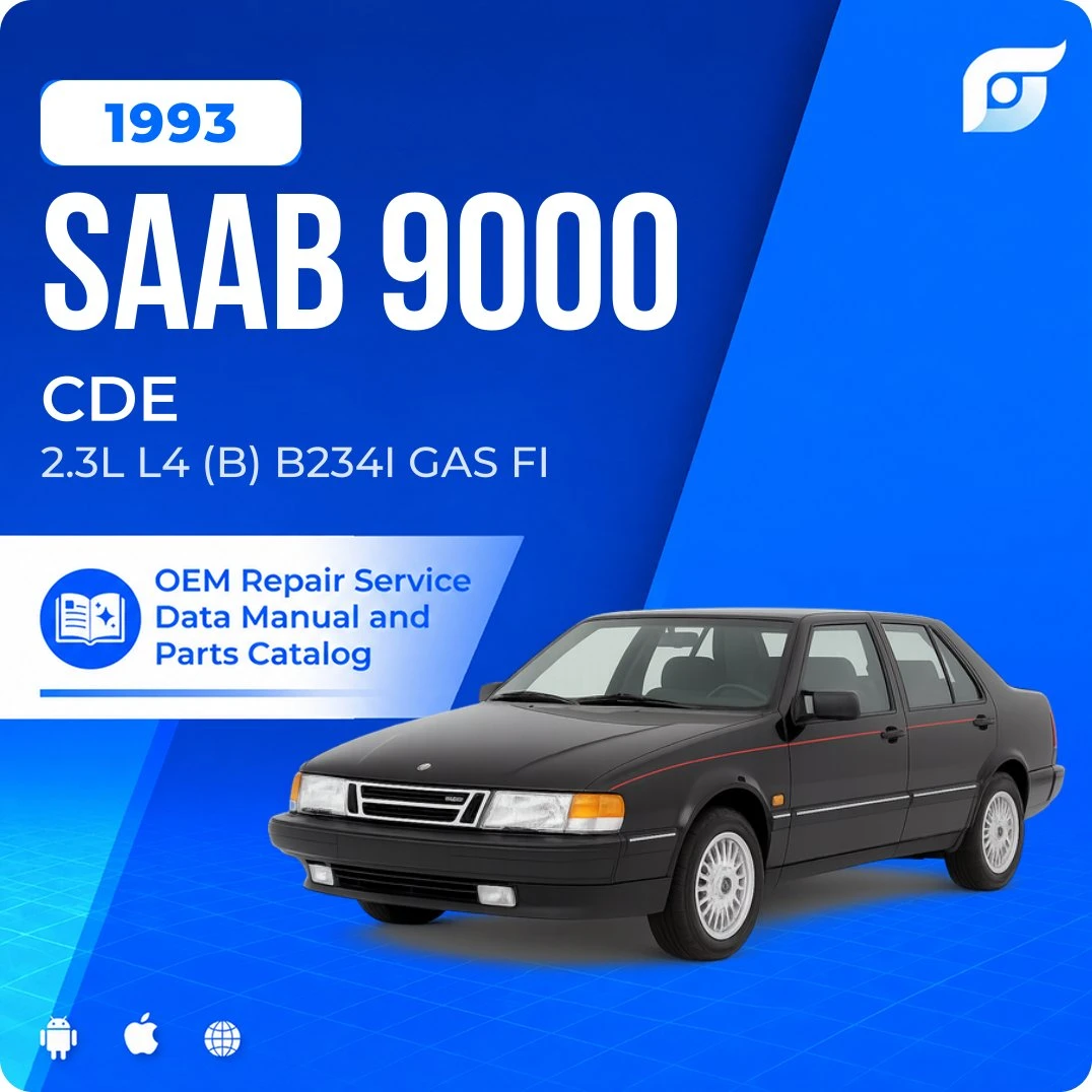 1993 Saab 9000 CDE - OEM Repair Service Manual