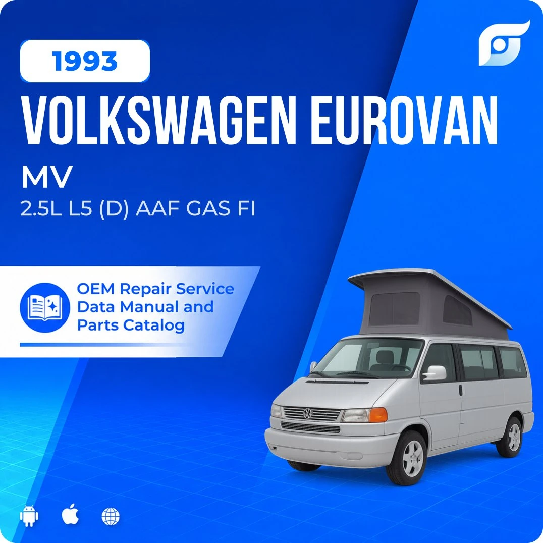 1993 Volkswagen EuroVan MV - OEM Repair Service Manual