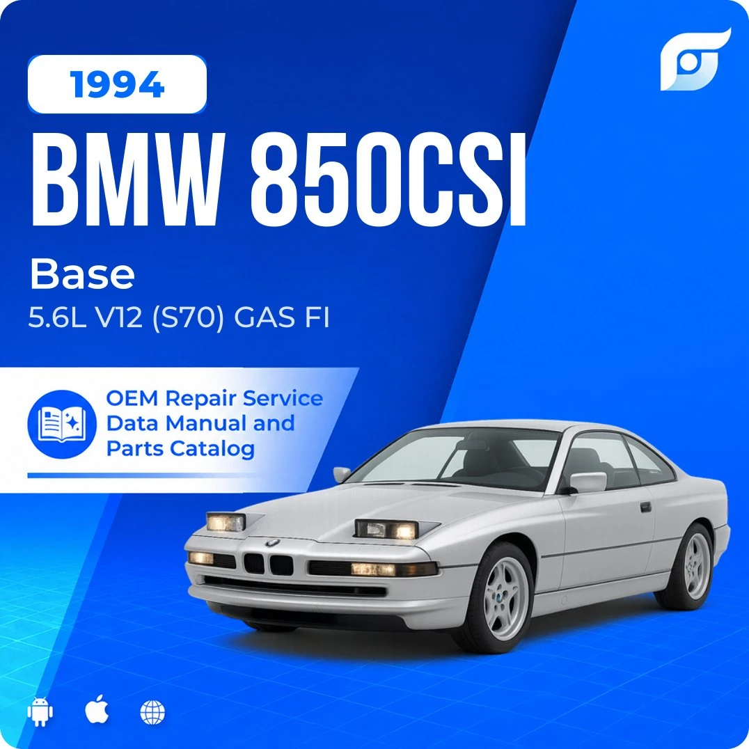1994 BMW 850CSi Base - OEM Repair Service Manual