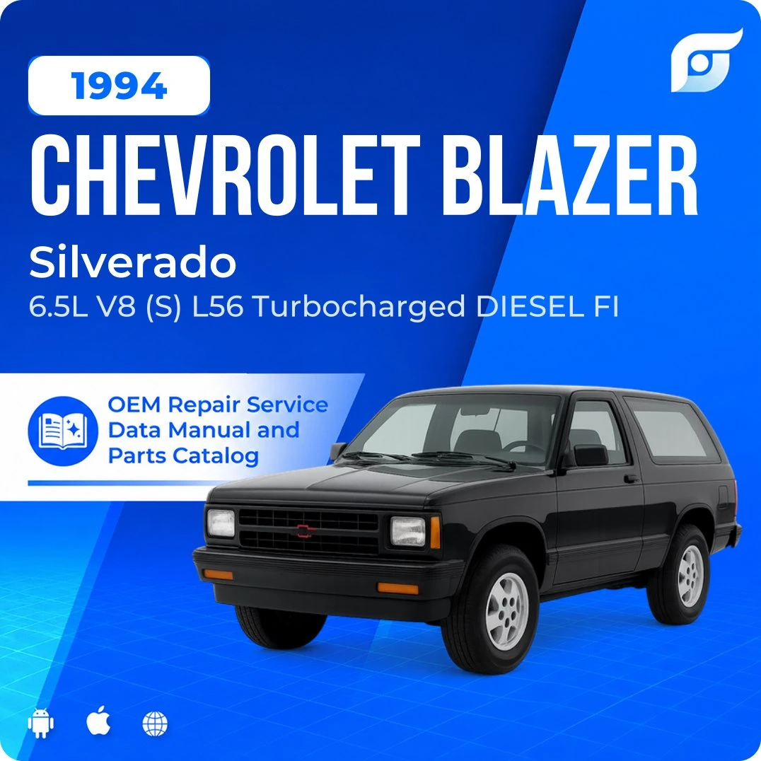 1994 Chevrolet Blazer Silverado - OEM Repair Service Manual