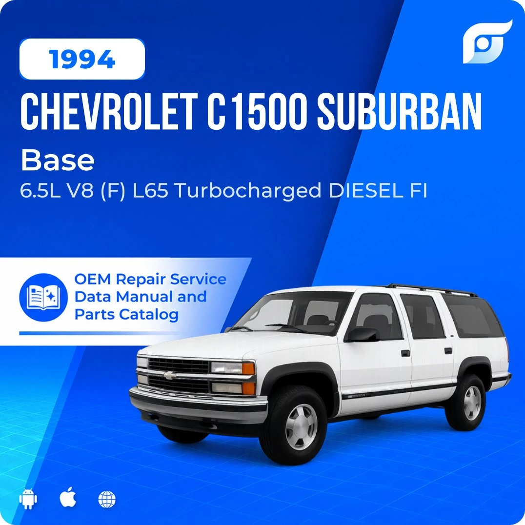 1994 Chevrolet C1500 Suburban Base - OEM Repair Service Manual
