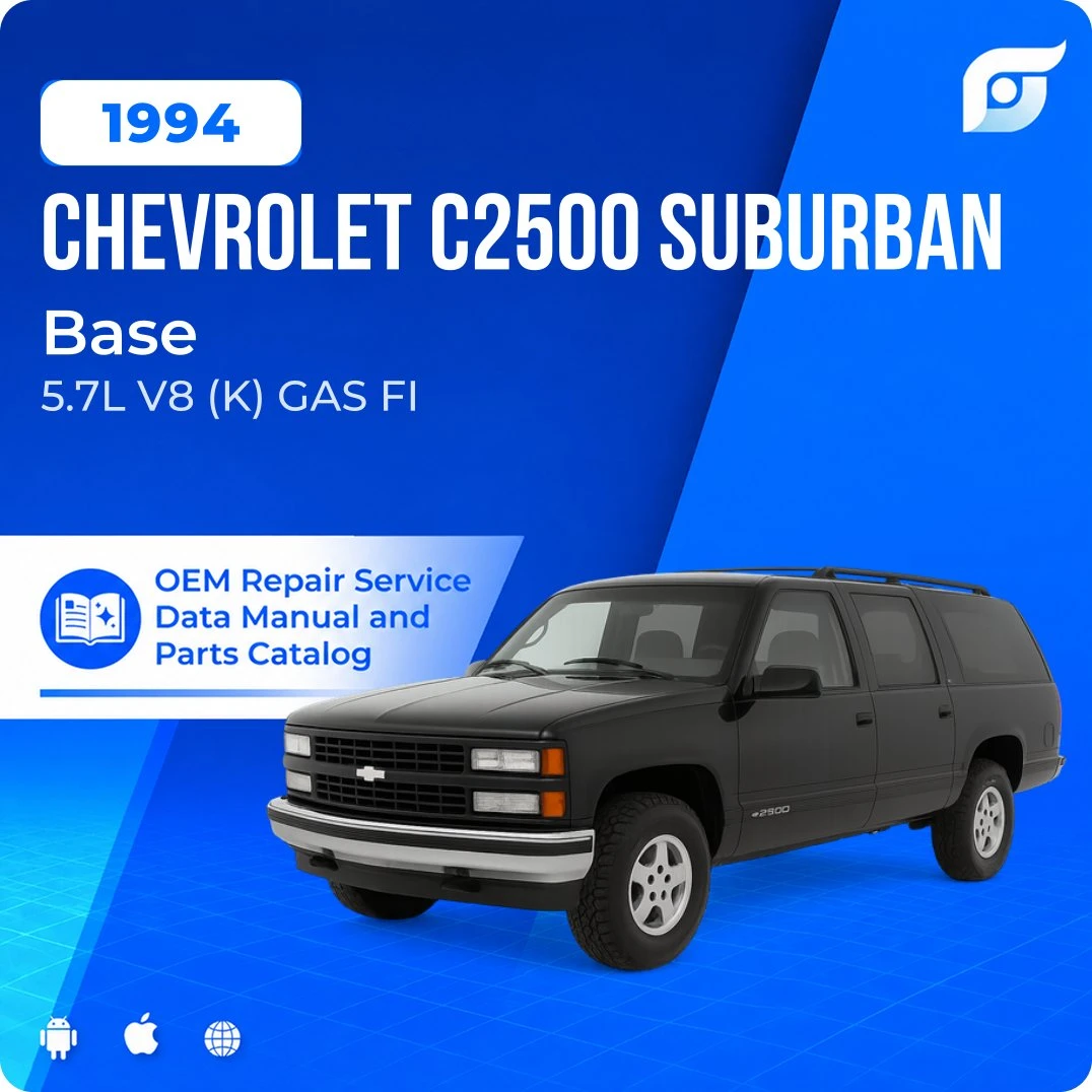 1994 Chevrolet C2500 Suburban Base - OEM Repair Service Manual