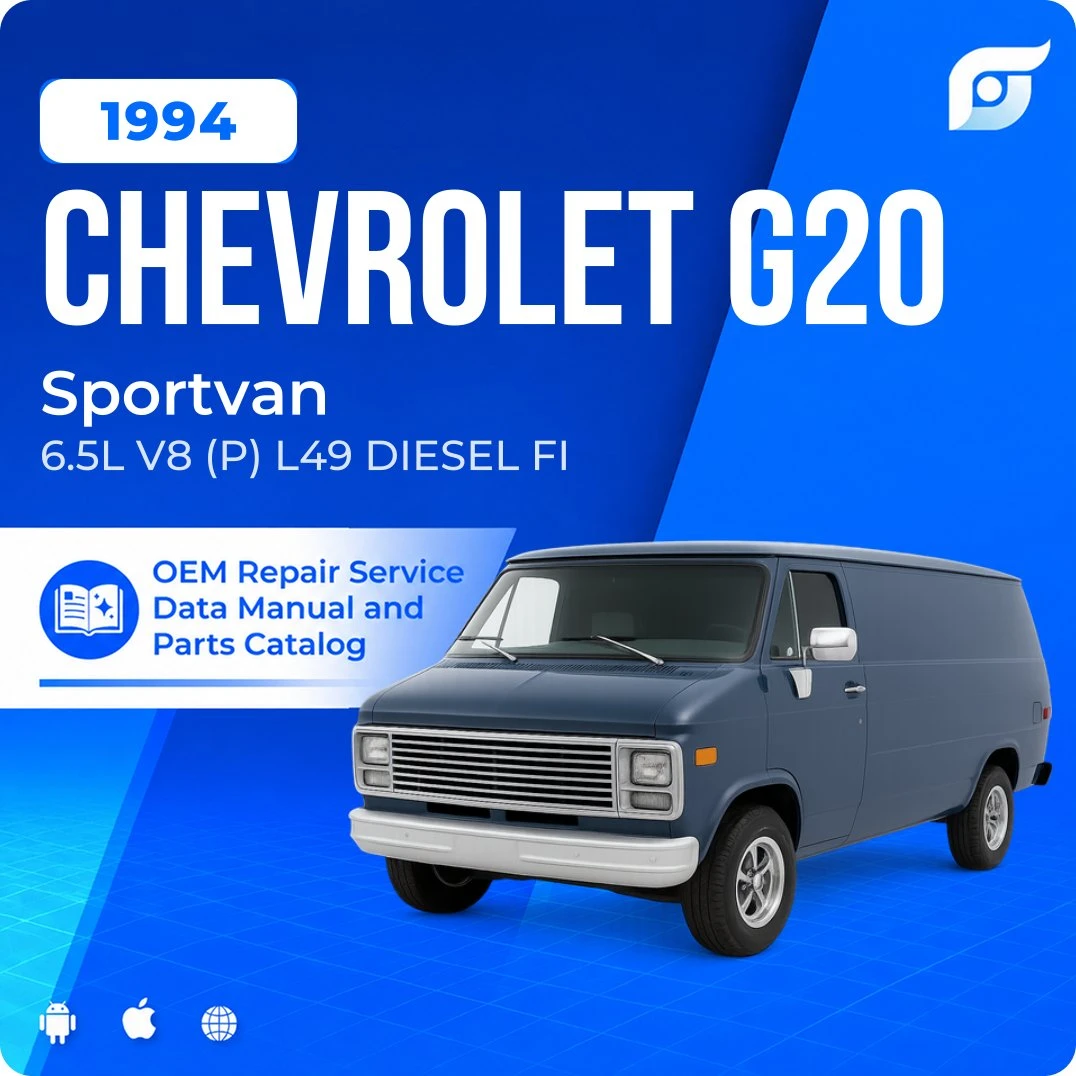 1994 Chevrolet G20 Sportvan - OEM Repair Service Manual