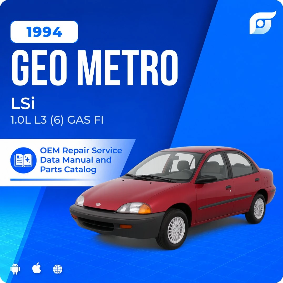 1994 Geo Metro LSi - OEM Repair Service Manual