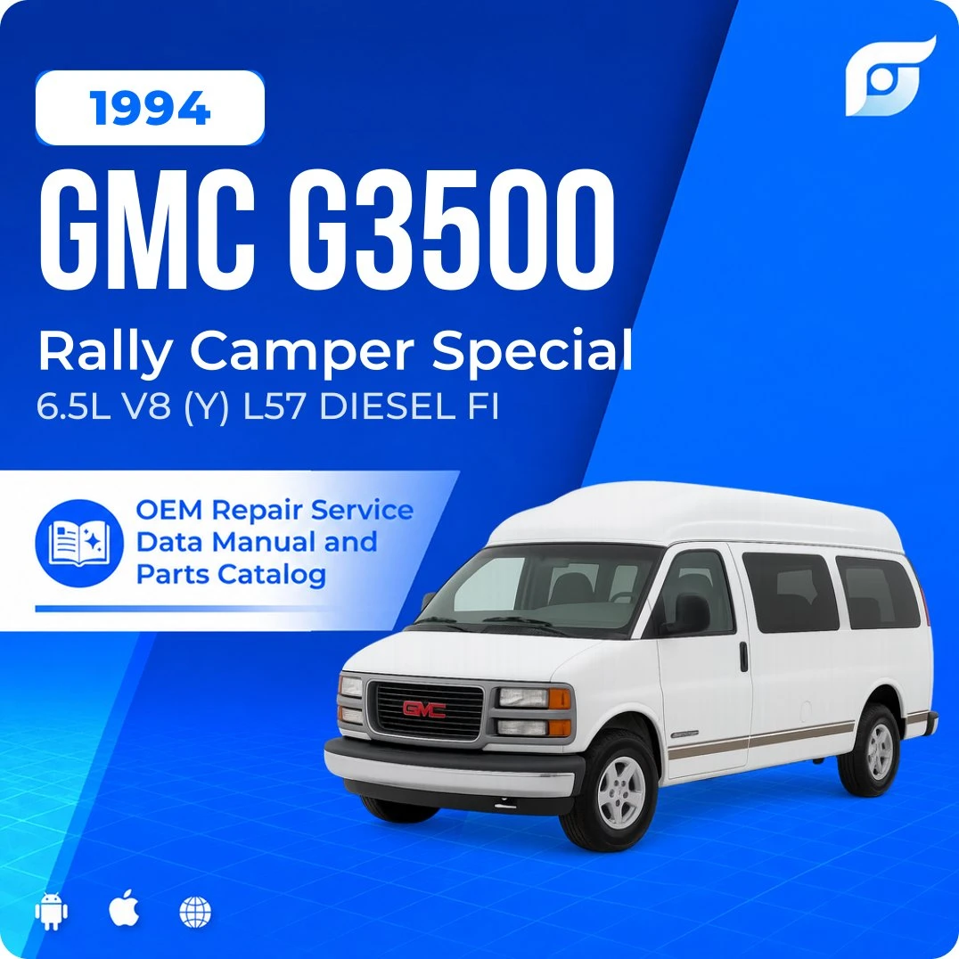 1994 GMC G3500 Rally Camper Special - OEM Repair Service Manual
