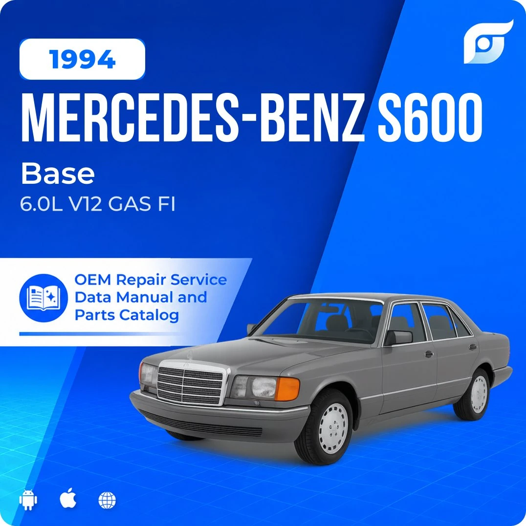 1994 Mercedes-Benz S600 Base - OEM Repair Service Manual