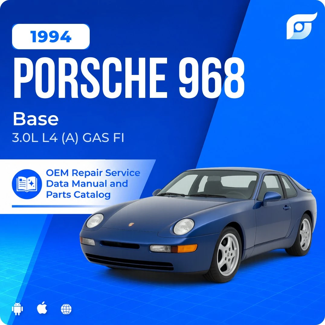1994 Porsche 968 Base - OEM Repair Service Manual