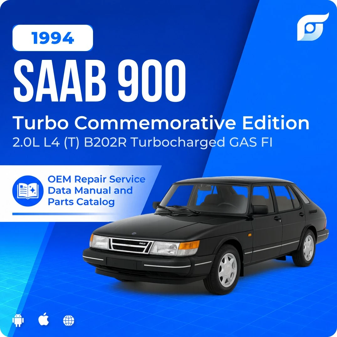 1994 Saab 900 Turbo Commemorative Edition - OEM Repair Service Manual