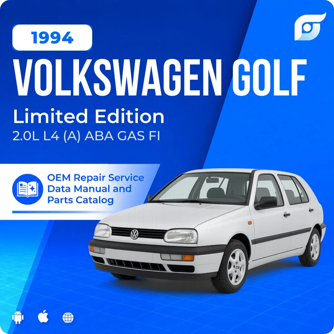 1994 Volkswagen Golf Limited Edition - OEM Repair Service Manual