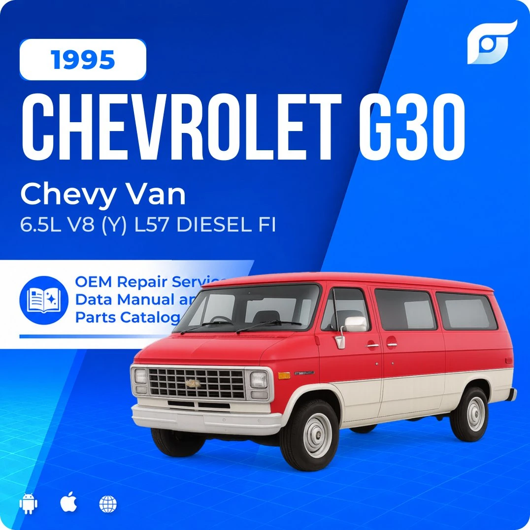 1995 Chevrolet G30 Chevy Van - OEM Repair Service Manual