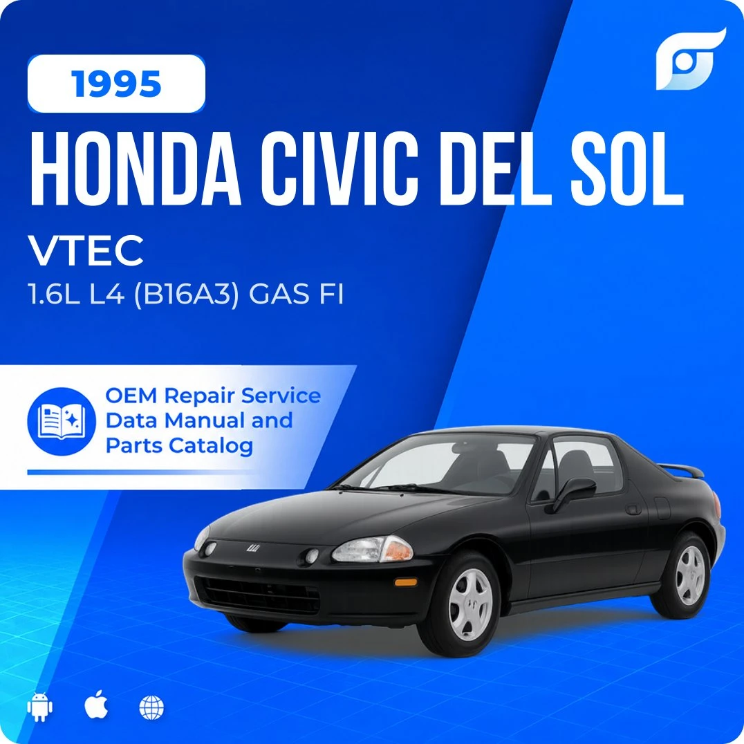 1995 Honda Civic del Sol VTEC - OEM Repair Service Manual