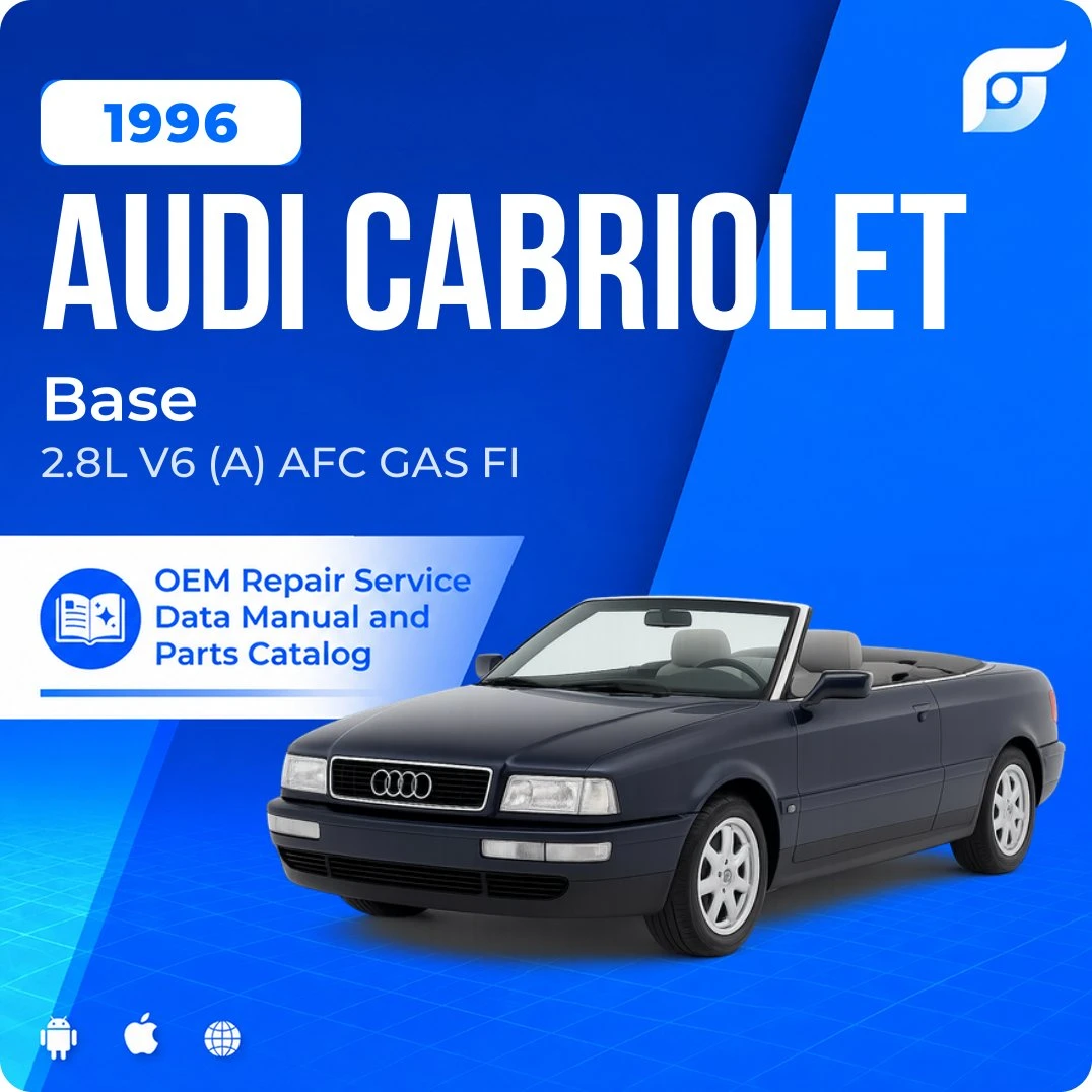 1996 Audi Cabriolet Base - OEM Repair Service Manual