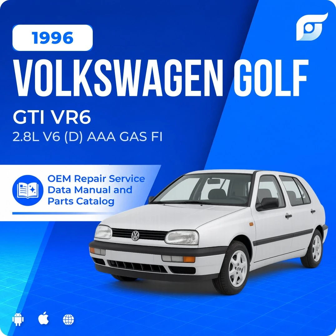 1996 Volkswagen Golf GTI VR6 - OEM Repair Service Manual