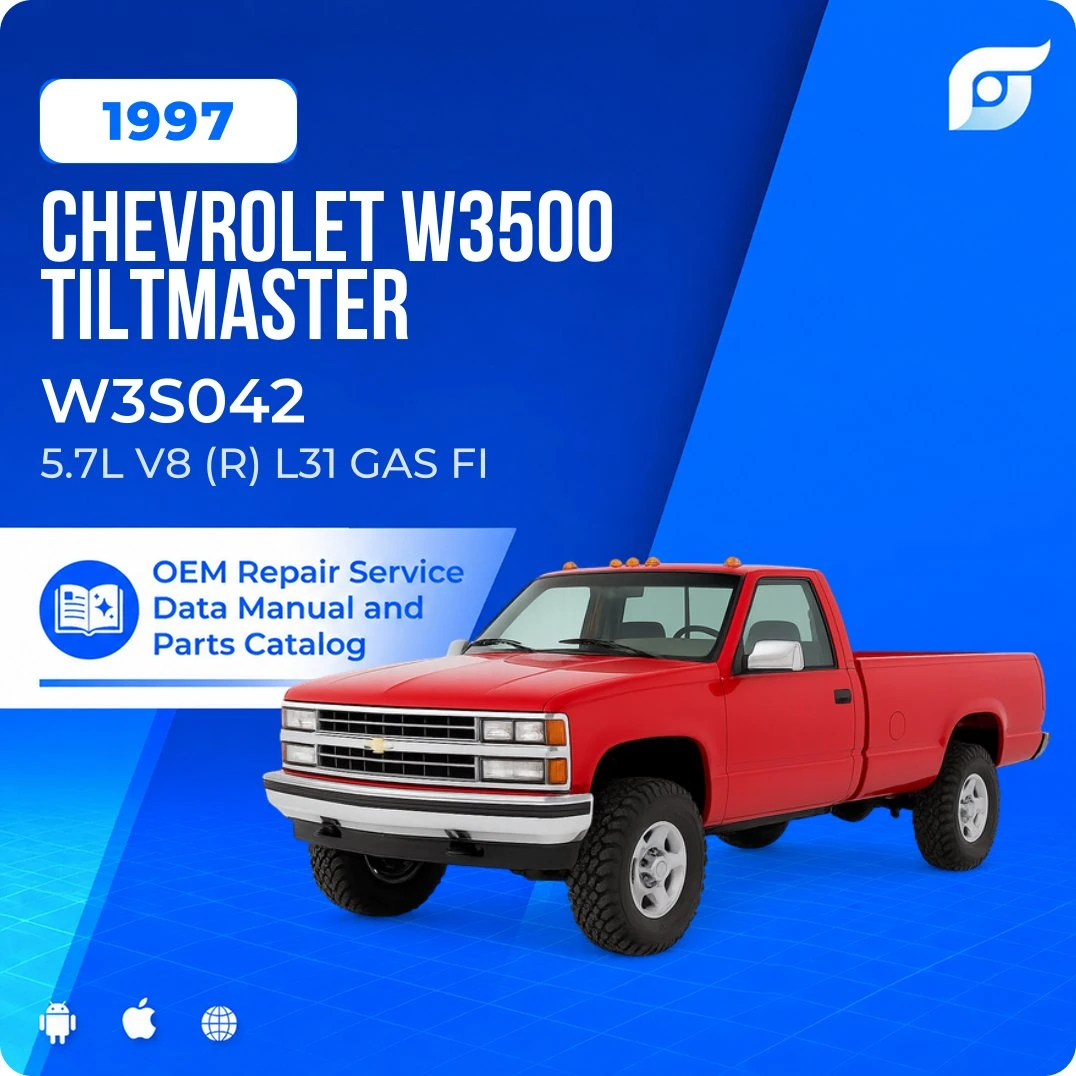 1997 Chevrolet W3500 Tiltmaster W3S042 - OEM Repair Service Manual