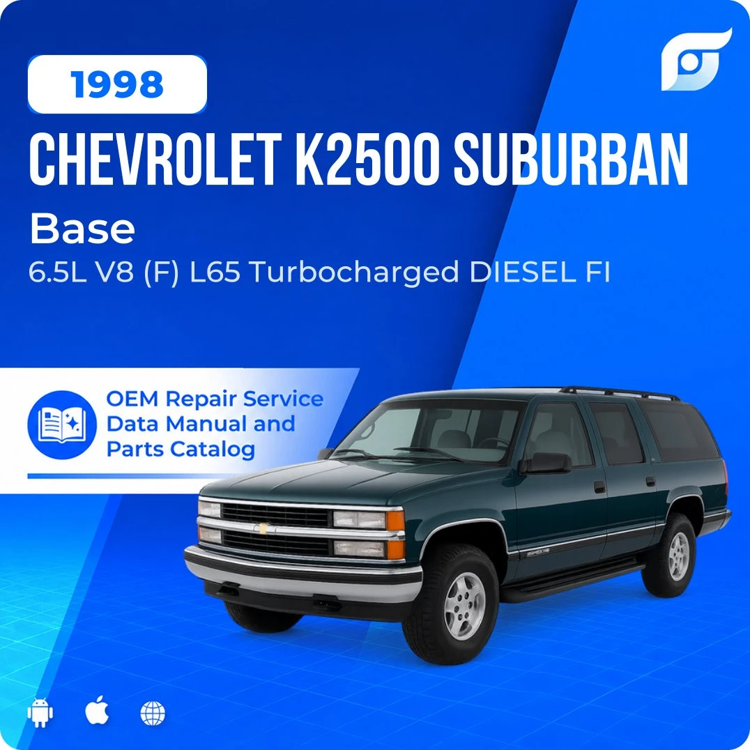 1998 Chevrolet K2500 Suburban Base - OEM Repair Service Manual