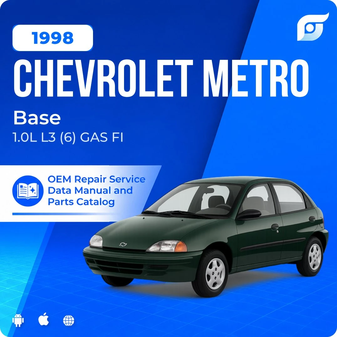 1998 Chevrolet Metro Base - OEM Repair Service Manual