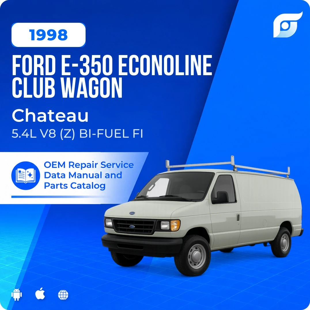 1998 Ford E-350 Econoline Club Wagon Chateau - OEM Repair Service Manual