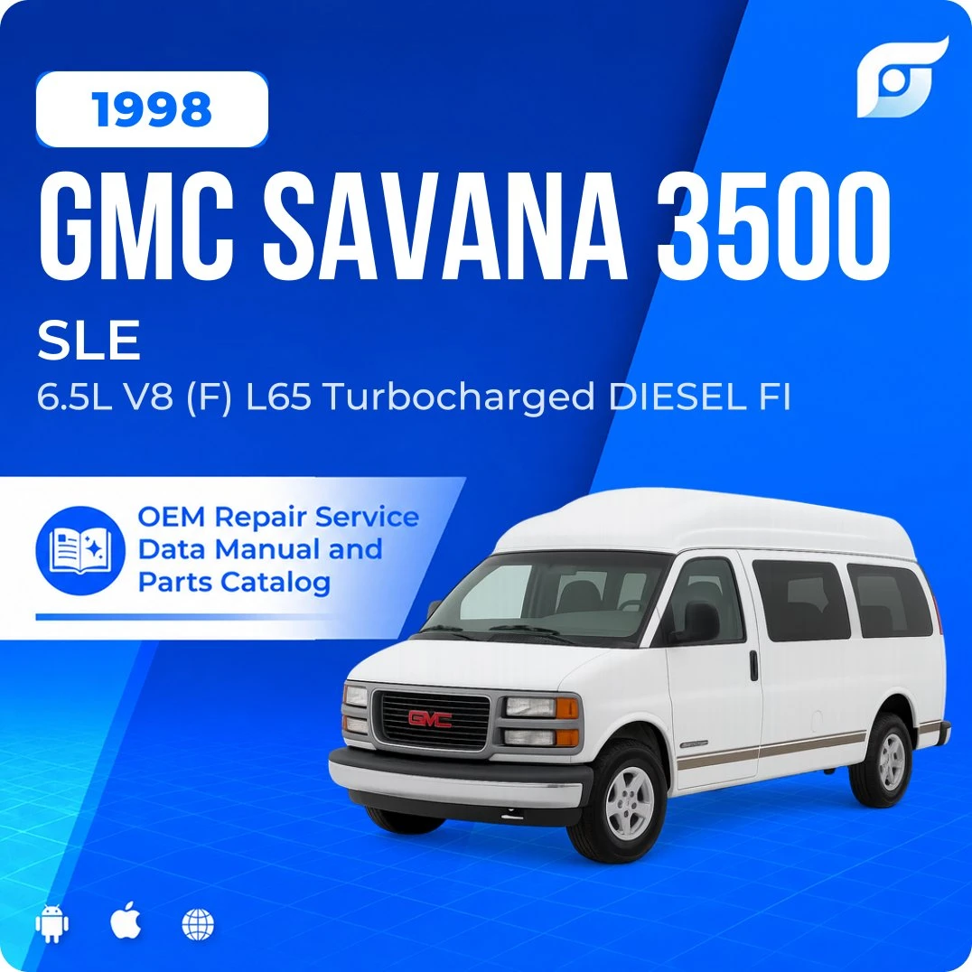 1998 GMC Savana 3500 SLE - OEM Repair Service Manual