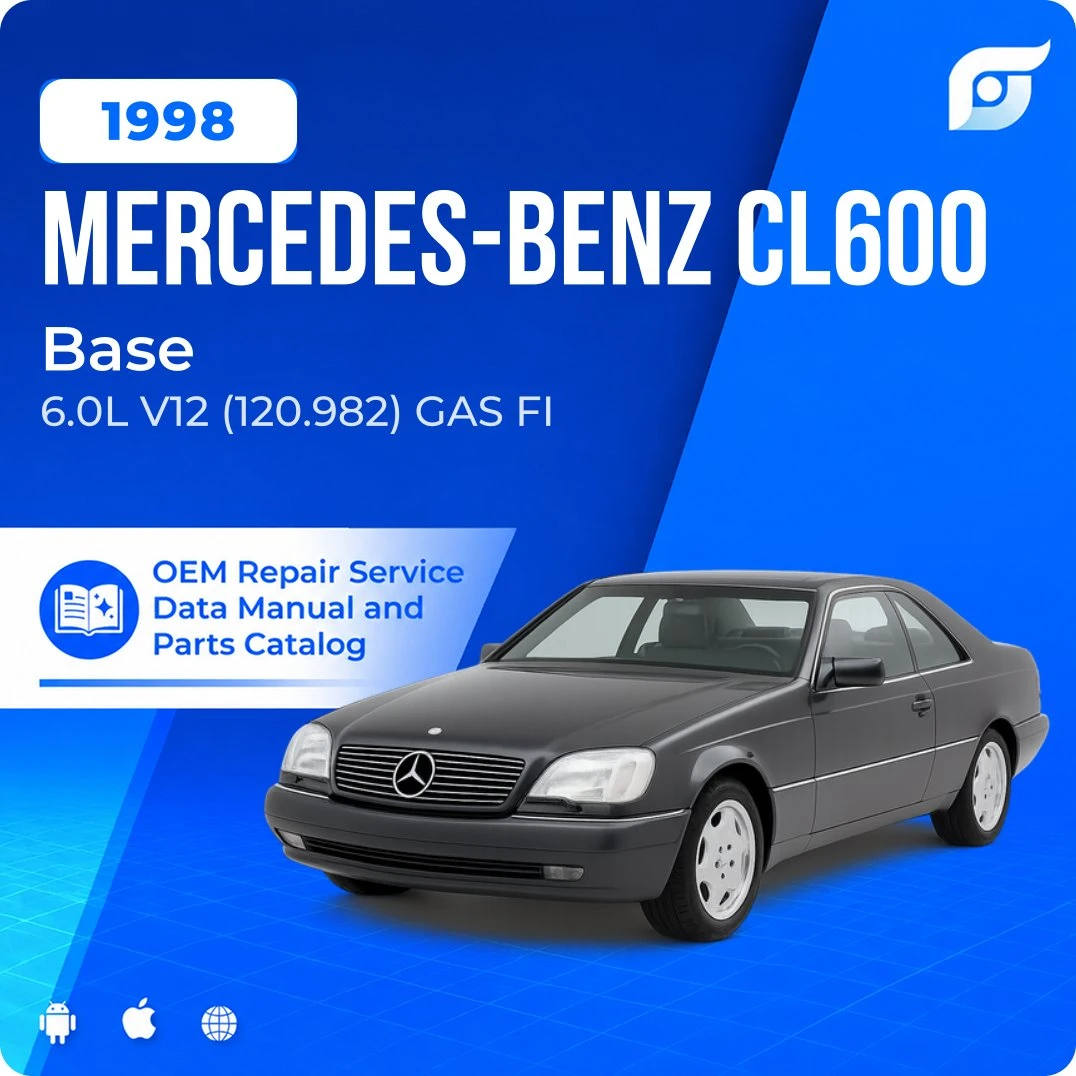 1998 Mercedes-Benz CL600 Base - OEM Repair Service Manual