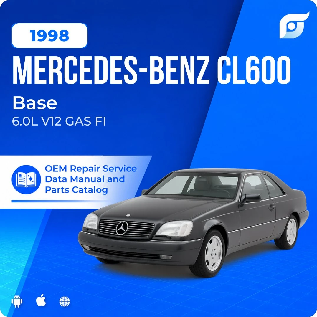 1998 Mercedes-Benz CL600 Base - OEM Repair Service Manual