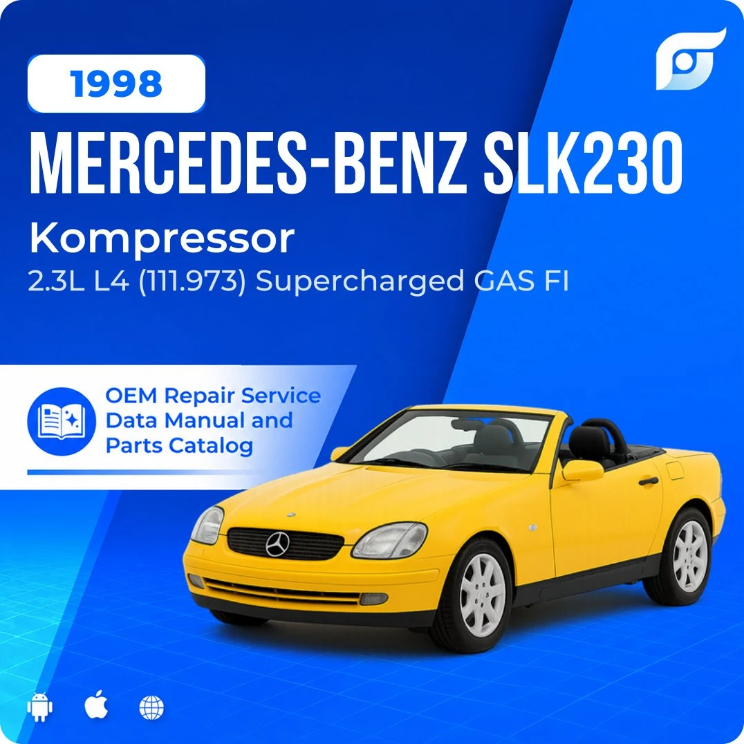 1998 Mercedes-Benz SLK230 Kompressor - OEM Repair Service Manual