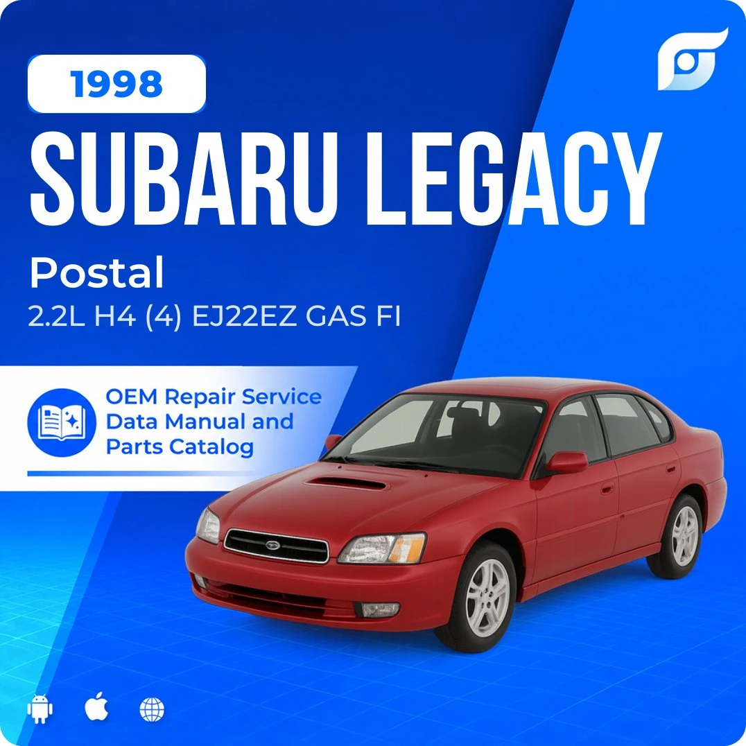 1998 Subaru Legacy Postal - OEM Repair Service Manual