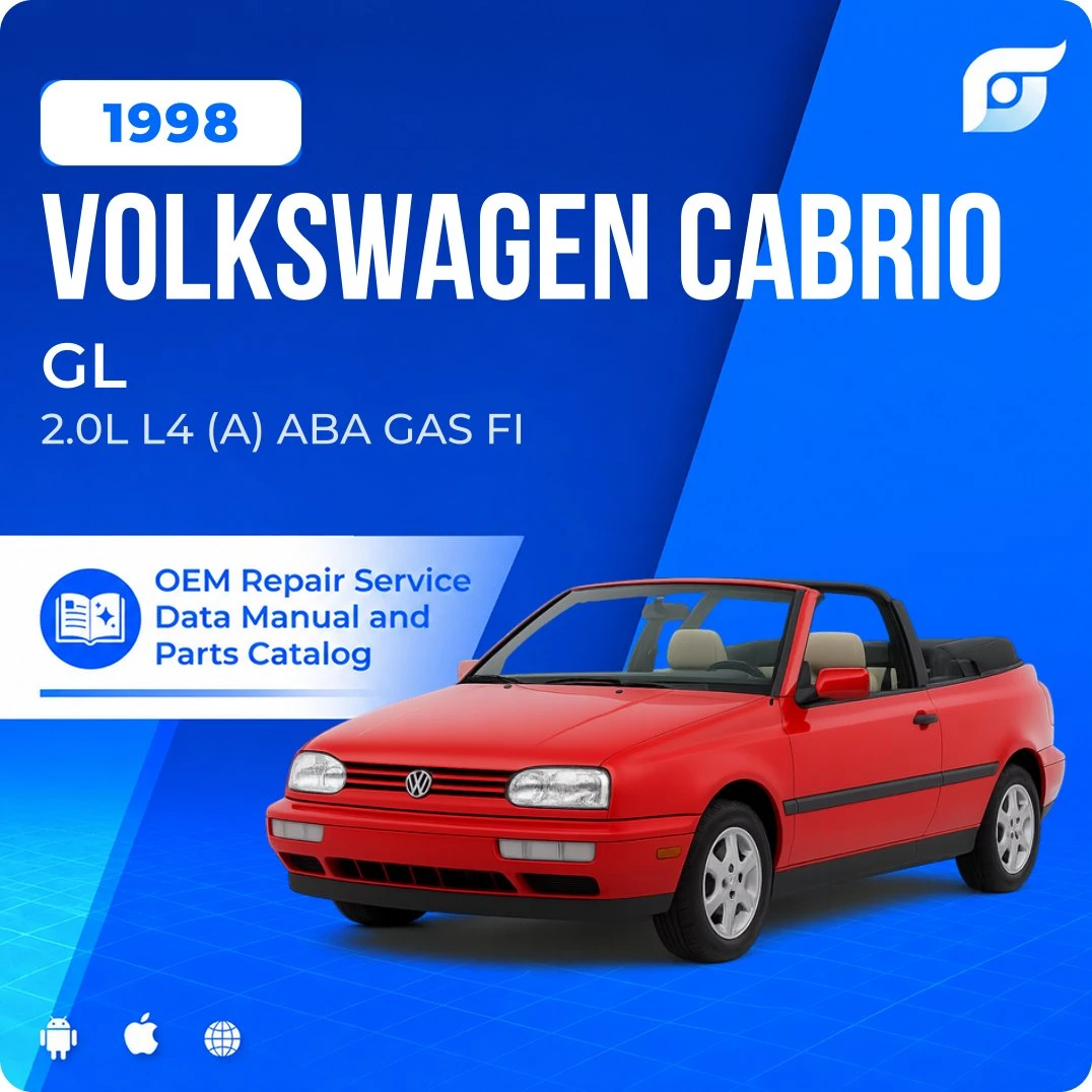 1998 Volkswagen Cabrio GL - OEM Repair Service Manual