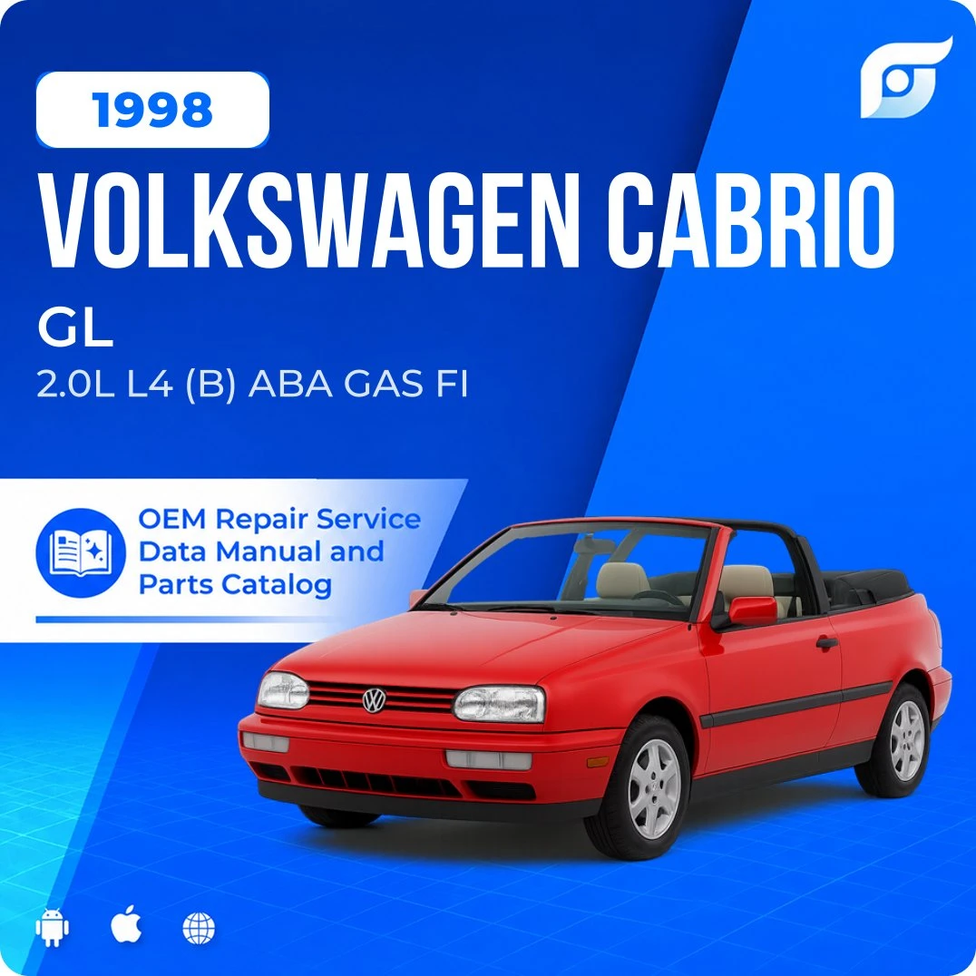 1998 Volkswagen Cabrio GL - OEM Repair Service Manual