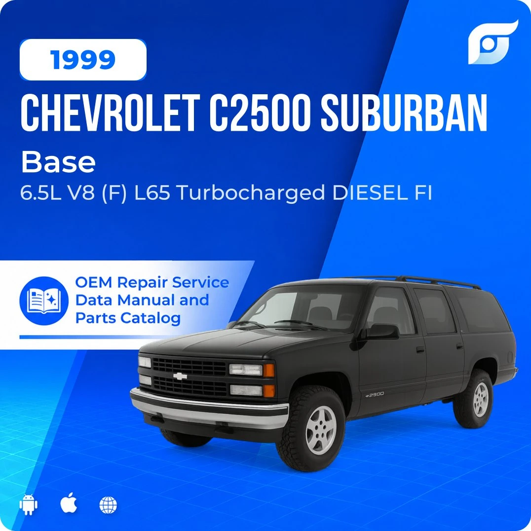 1999 Chevrolet C2500 Suburban Base - OEM Repair Service Manual
