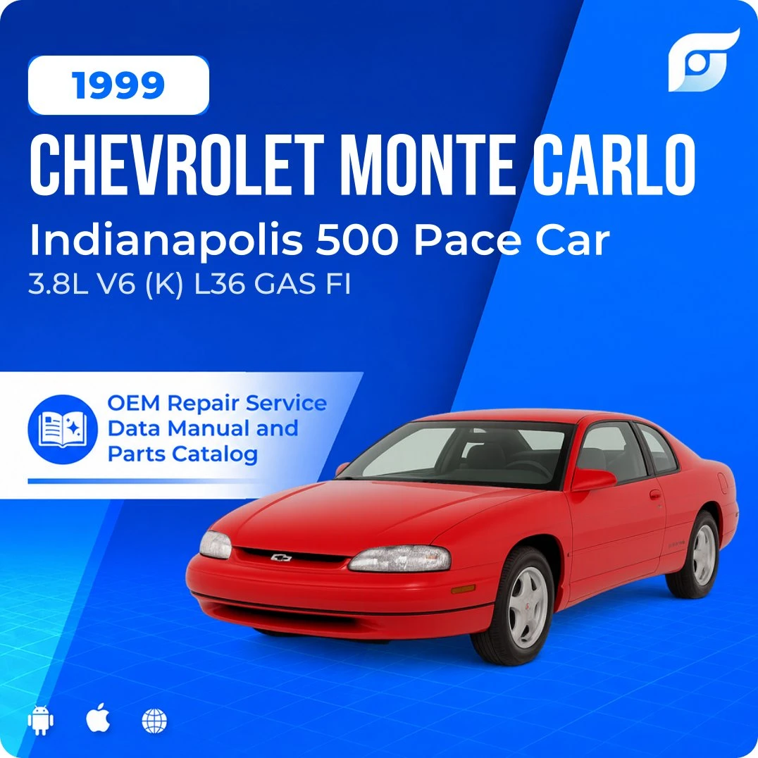 1999 Chevrolet Monte Carlo Indianapolis 500 Pace Car - OEM Repair Service Manual