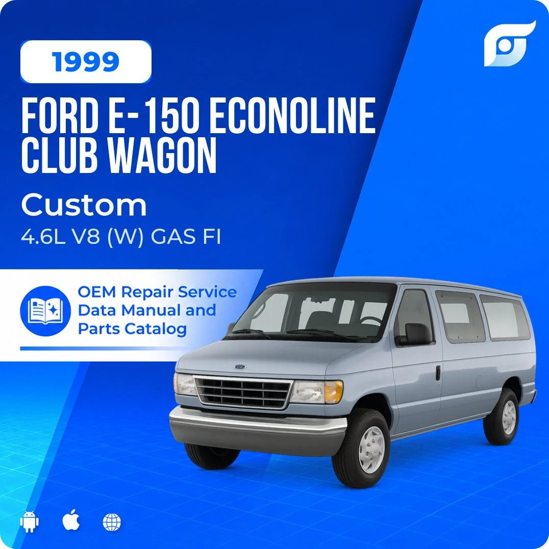 1999 Ford E-150 Econoline Club Wagon Custom - OEM Repair Service Manual