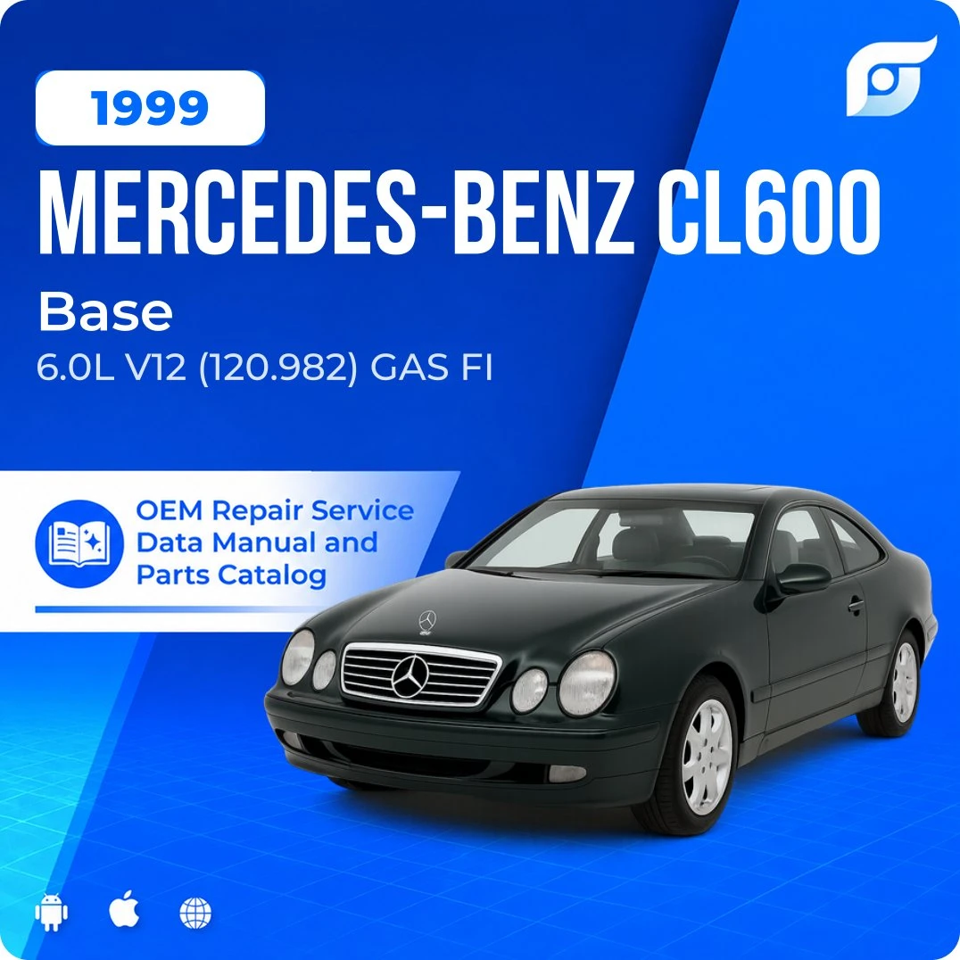 1999 Mercedes-Benz CL600 Base - OEM Repair Service Manual