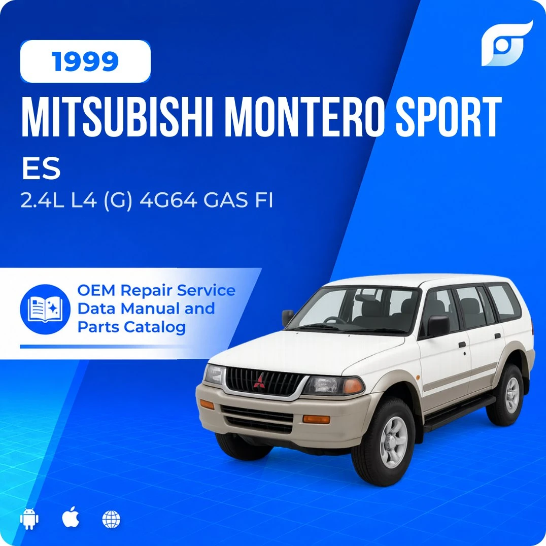 1999 Mitsubishi Montero Sport ES - OEM Repair Service Manual