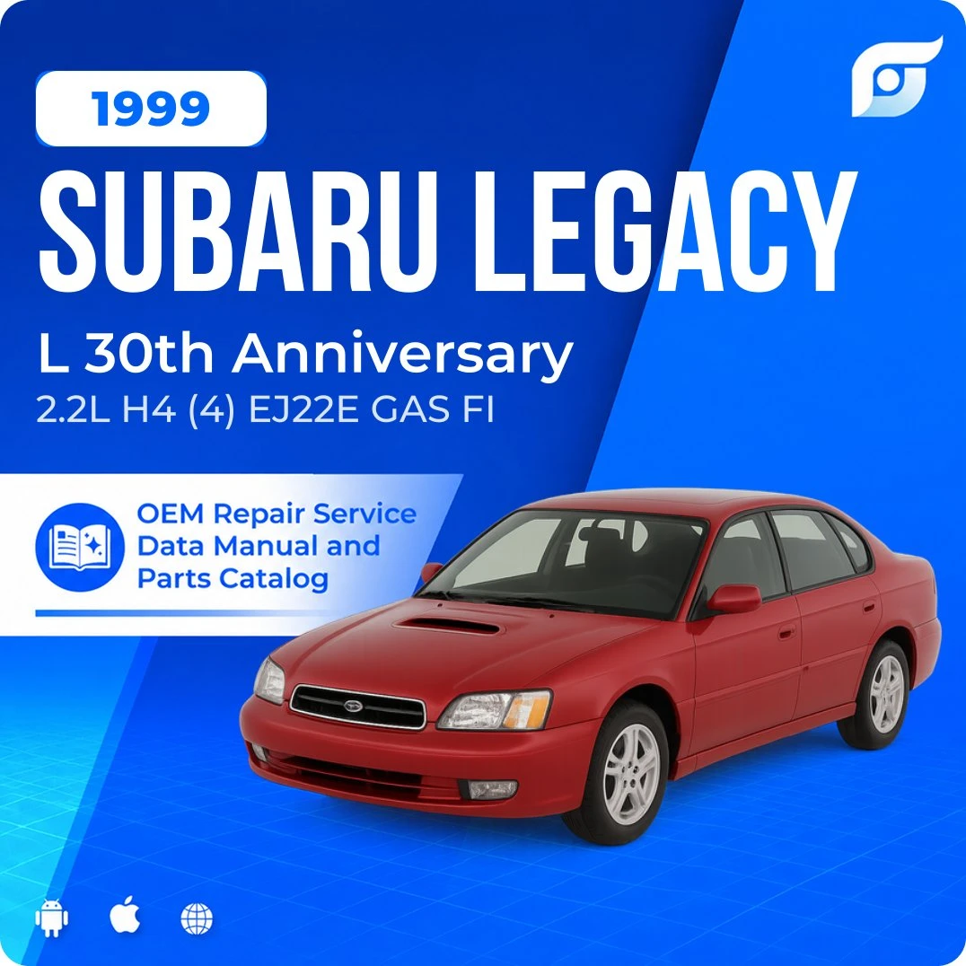 1999 Subaru Legacy L 30th Anniversary - OEM Repair Service Manual