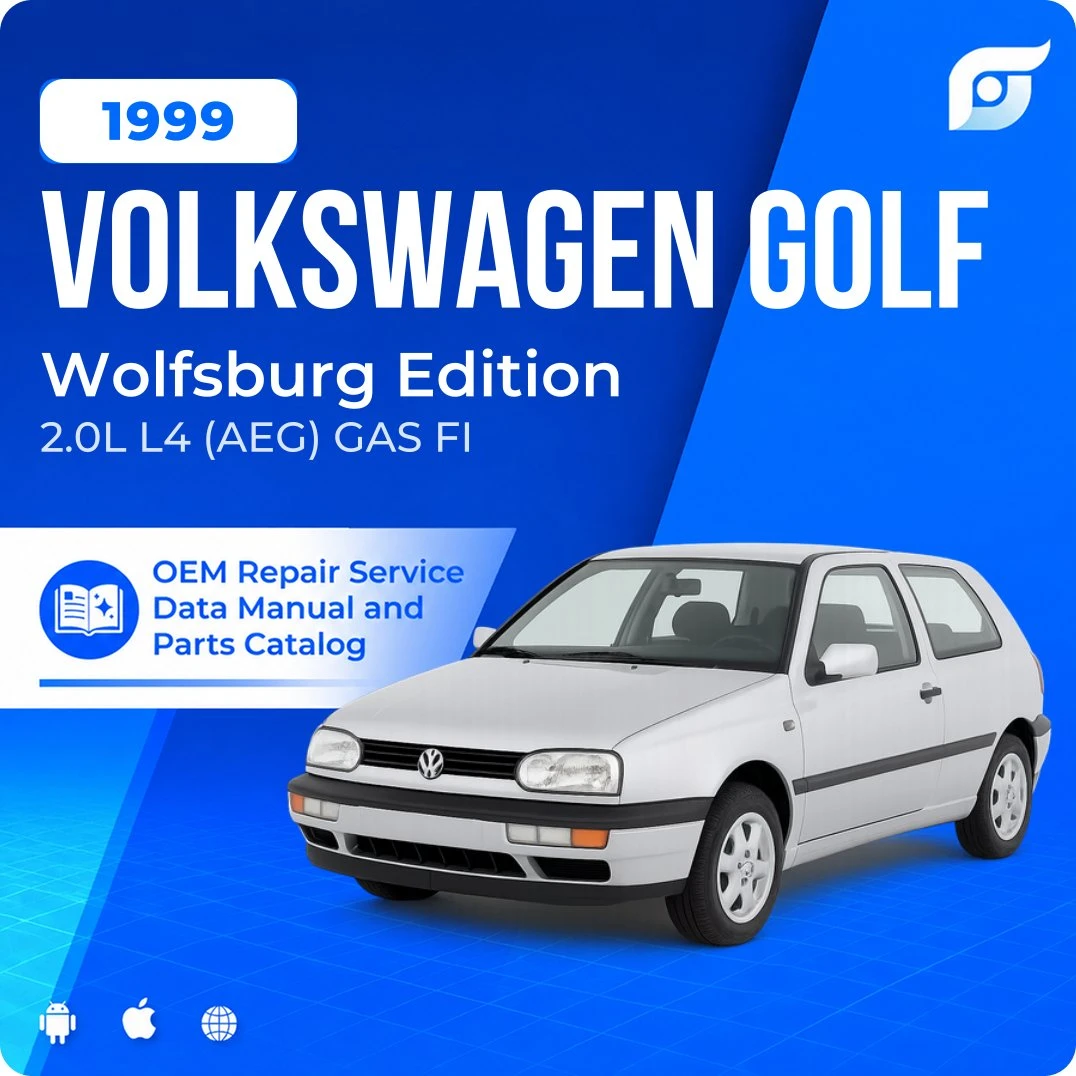 1999 Volkswagen Golf Wolfsburg Edition - OEM Repair Service Manual