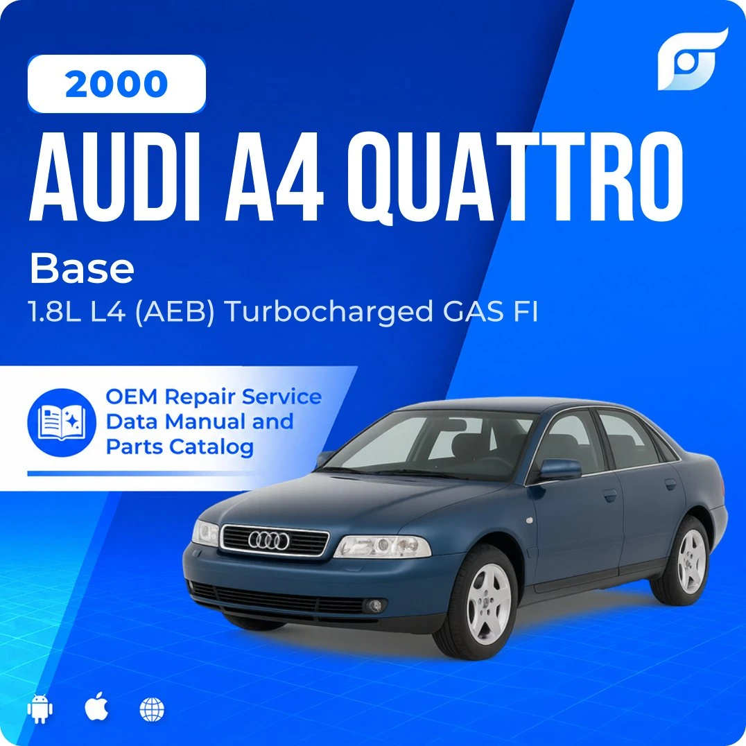 2000 Audi A4 Quattro Base - OEM Repair Service Manual