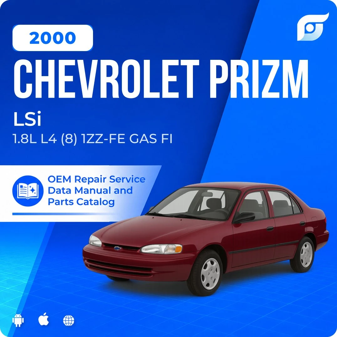 2000 Chevrolet Prizm LSi - OEM Repair Service Manual