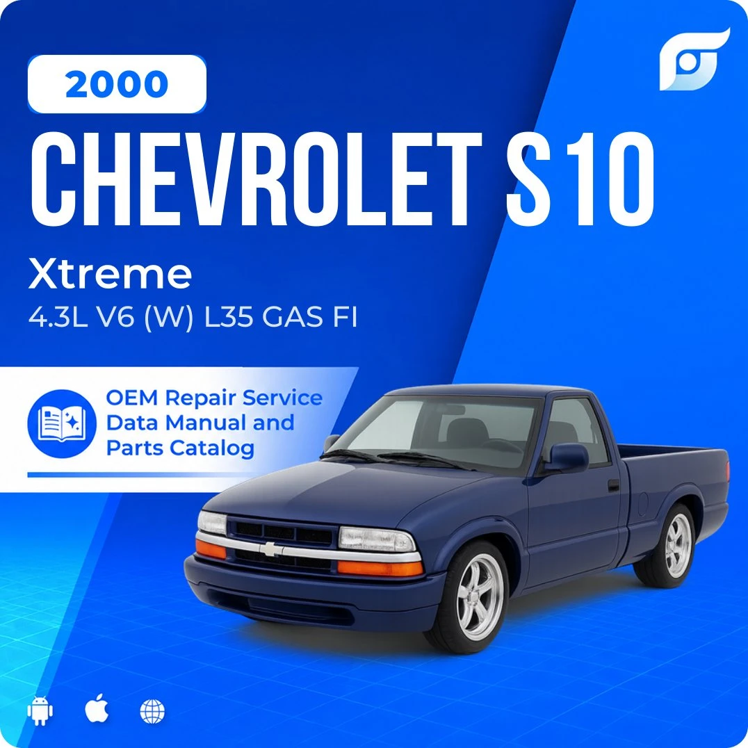 2000 Chevrolet S10 Xtreme - OEM Repair Service Manual