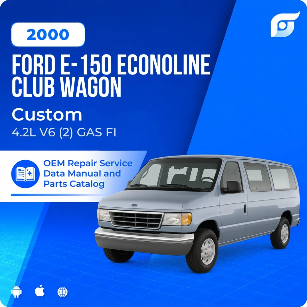 2000 Ford E-150 Econoline Club Wagon Custom - OEM Repair Service Manual