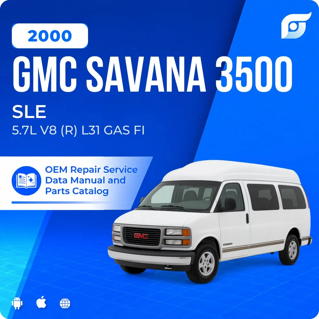 2000 GMC Savana 3500 SLE - OEM Repair Service Manual