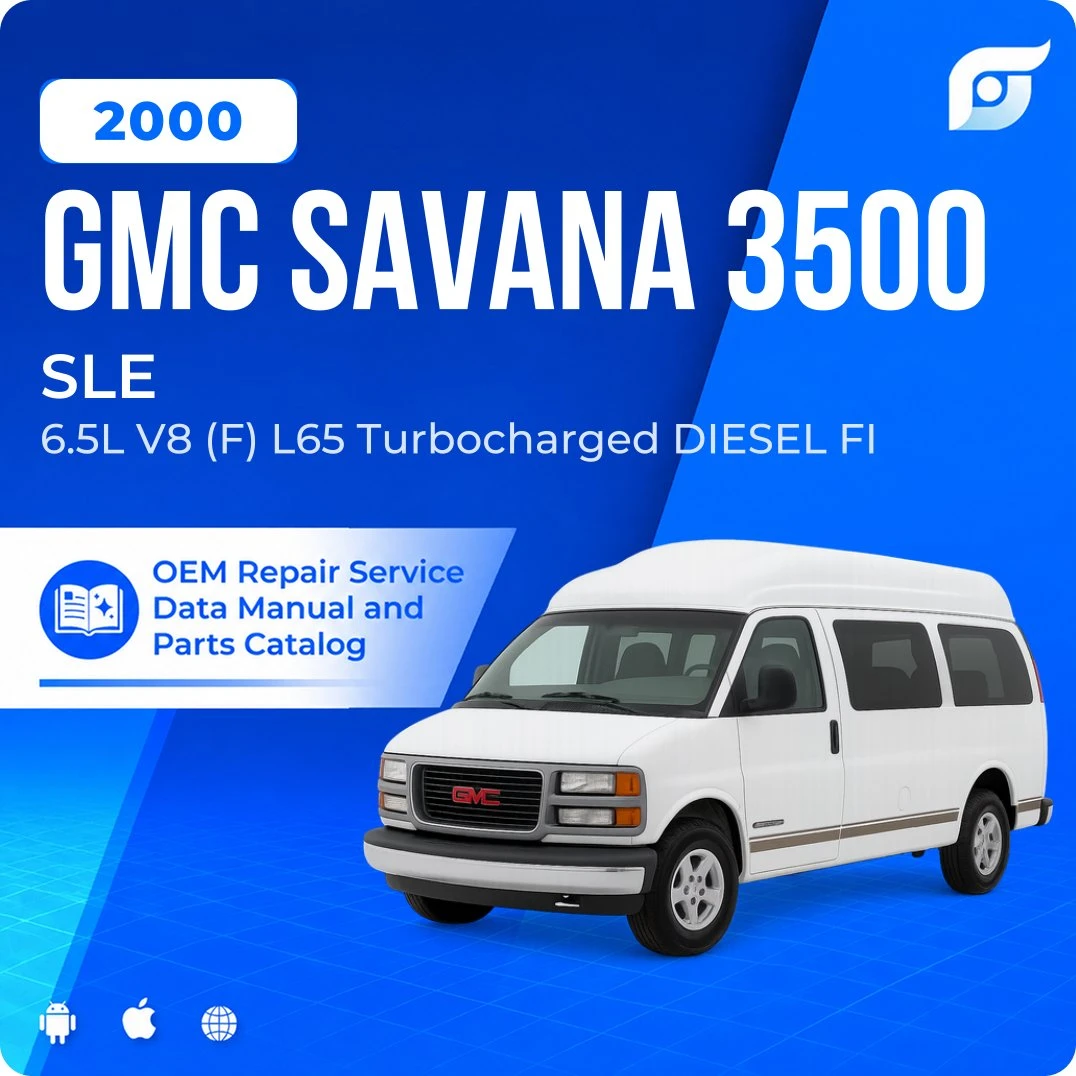2000 GMC Savana 3500 SLE - OEM Repair Service Manual