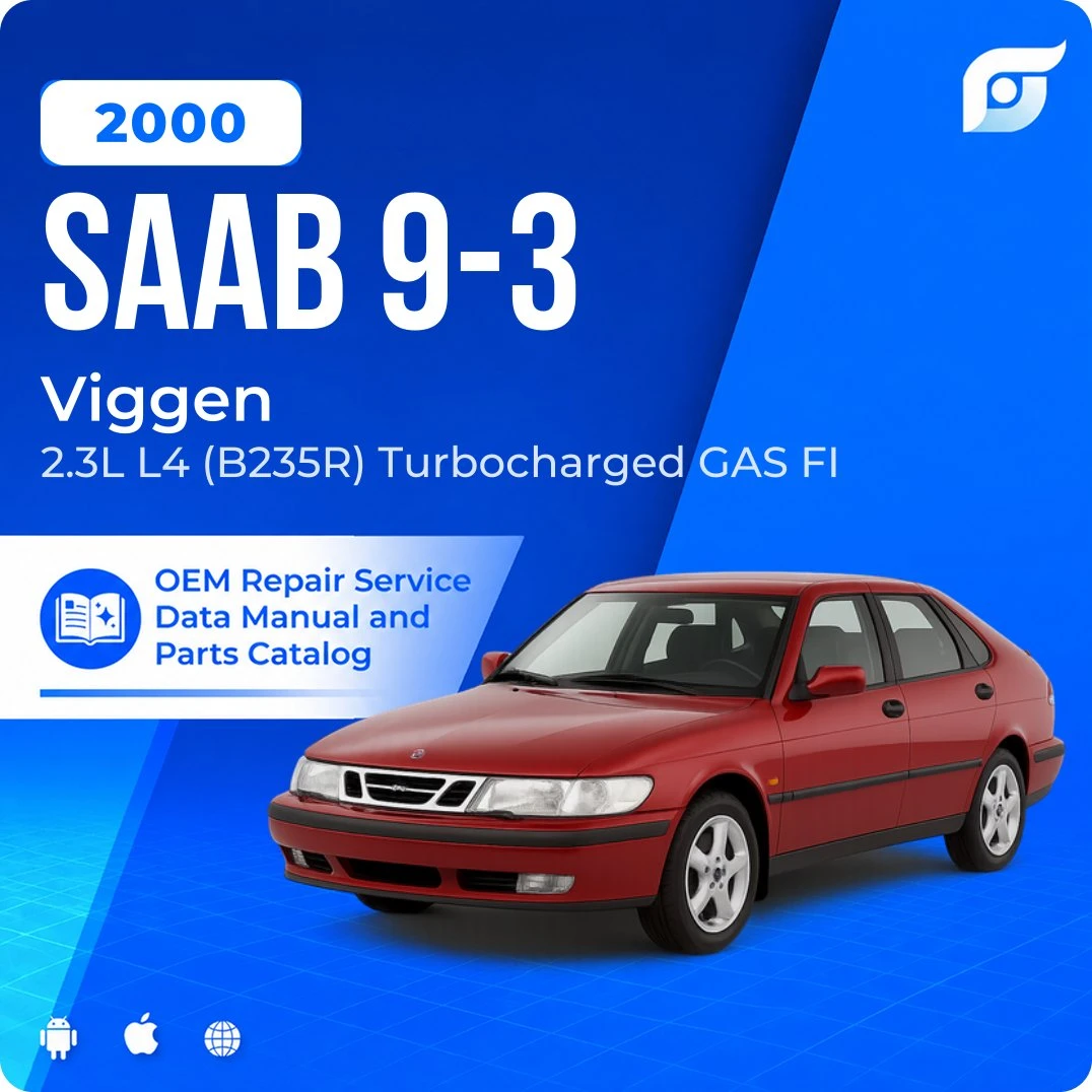 2000 Saab 9-3 Viggen - OEM Repair Service Manual