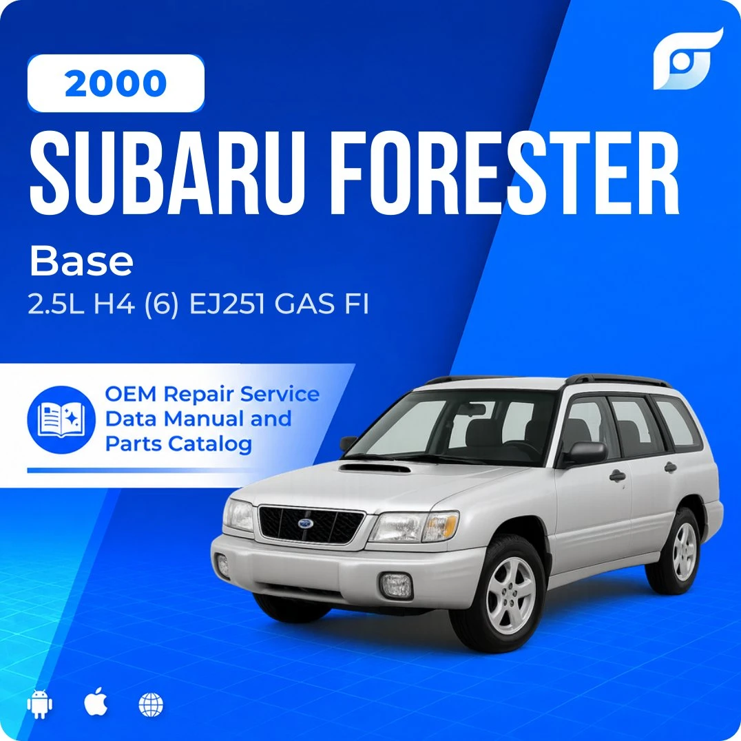 2000 Subaru Forester Base - OEM Repair Service Manual