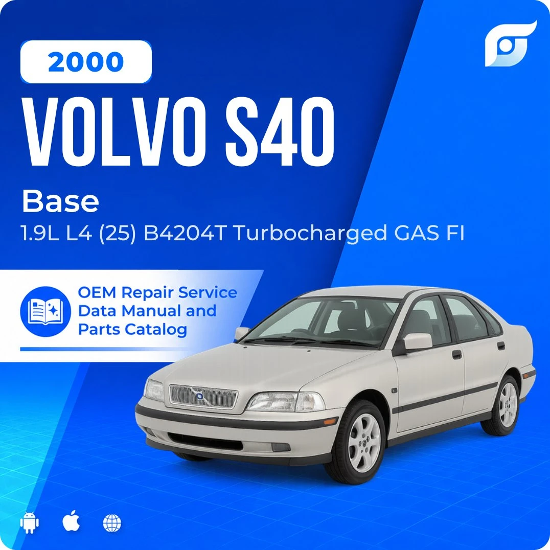 2000 Volvo S40 Base - OEM Repair Service Manual