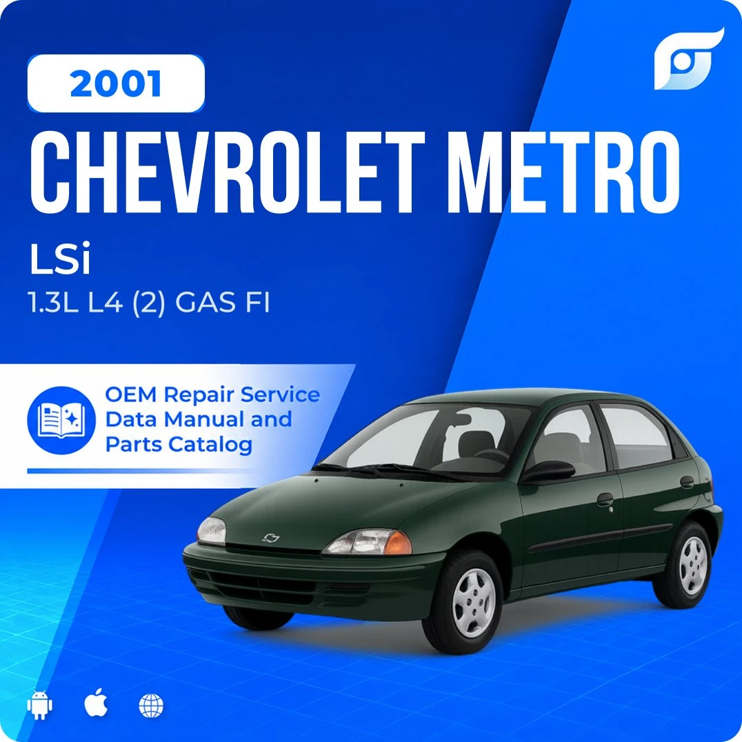 2001 Chevrolet Metro LSi - OEM Repair Service Manual