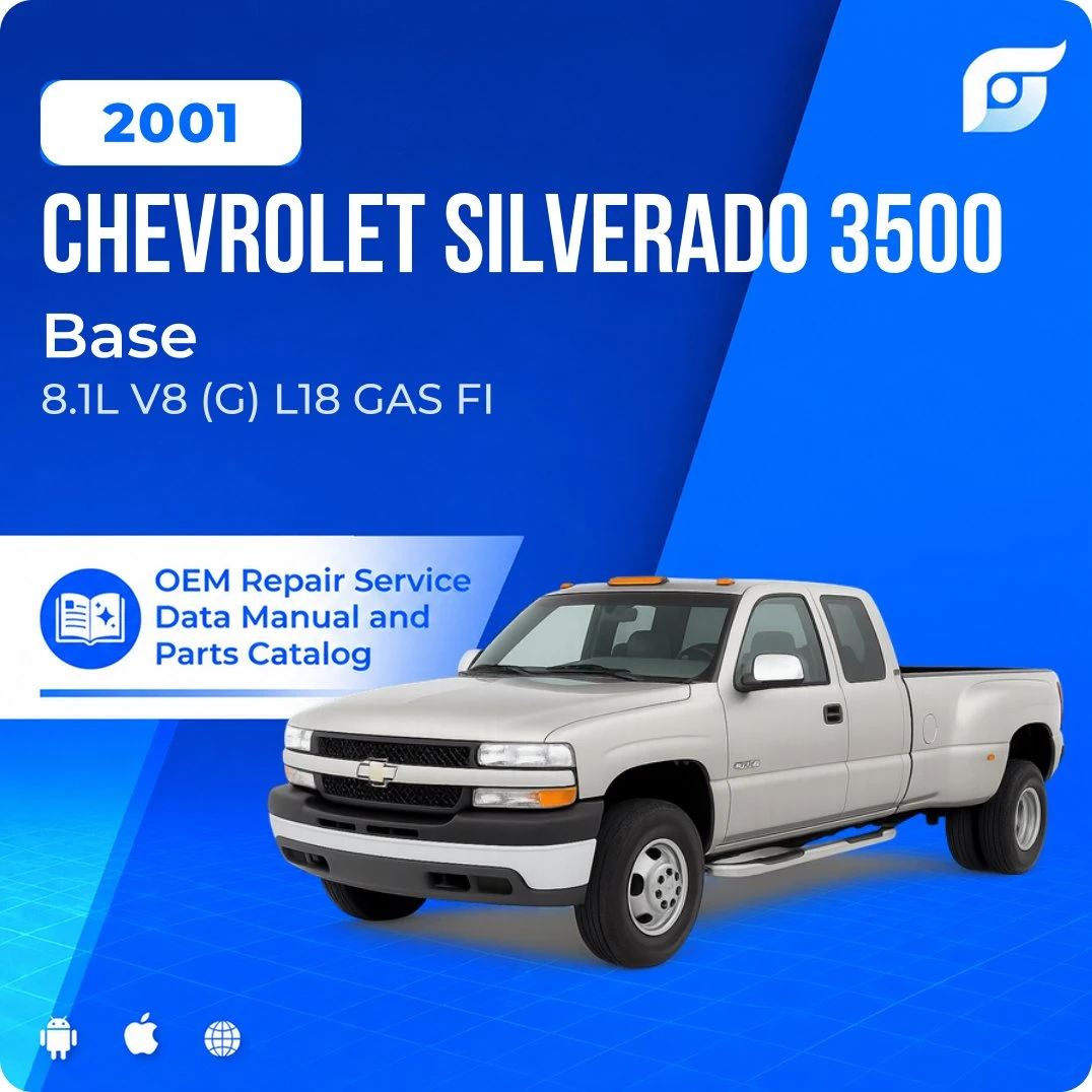 2001 Chevrolet Silverado 3500 Base - OEM Repair Service Manual