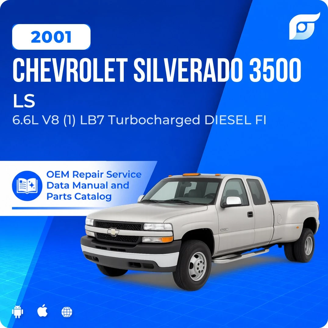 2001 Chevrolet Silverado 3500 LS - OEM Repair Service Manual