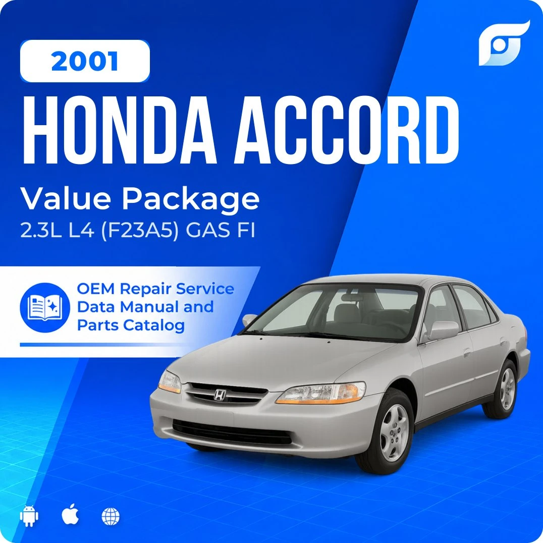 2001 Honda Accord Value Package - OEM Repair Service Manual