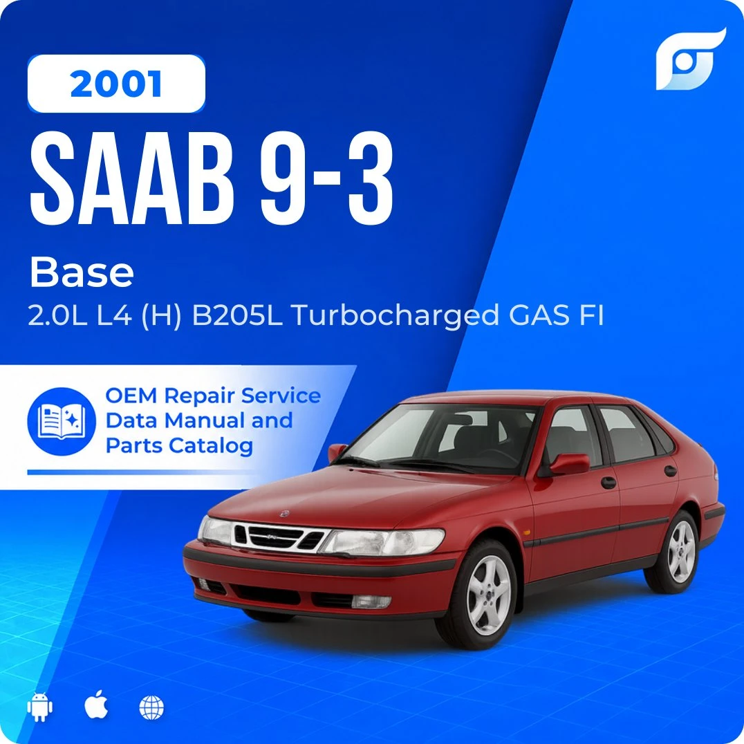 2001 Saab 9-3 Base - OEM Repair Service Manual